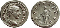 AR Antoninianus of Gordian III 238-244 AD., Aequitas standing -