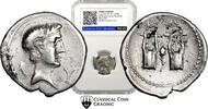 Very RARE CCG-AU53: Augustus (27 BC-14 AD.) AR Drachm, Lycia-Pamphilia RPC.3309 -