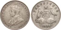 Australien Threepence Georg V. -