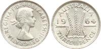 Australien Threepence 1964 Elisabeth II. fvz 25.10 元 含税 ＋  167.34 元 运费