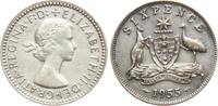 Australien Sixpence Elisabeth II. -
