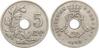 Belgien 5 Centimes Leopold II., 1865-1909 -