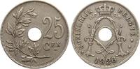 Belgien 25 Centimes Albert I., 1909-1934 -