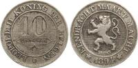 Belgien 10 Centimes Leopold II., 1865-1909 -