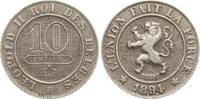 Belgien 10 Centimes Leopold II., 1865-1909 -