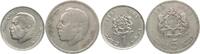 Marokko Dirham al Hassan II., Lot von 2 Münzen -