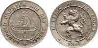 Belgien 5 Centimes Leopold I., 1831-1865, seltenes Jahr -