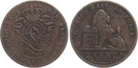 Belgien 2 Centimes Leopold II., 1865-1909 -