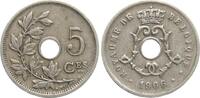 Belgien 5 Centimes Leopold II., 1865-1909 -