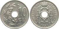 Belgien 10 Centimes Albert I., 1909-1934 -