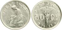 Belgien 50 Centimes Albert I., 1909-1934 -