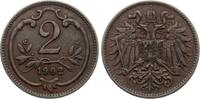 Österreich 2 Heller Franz Josef I., Haus Habsburg -