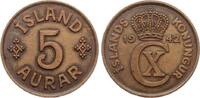 Island 5 Aurar 1942 Christian X. vz+ 54.39 元 含税 ＋  167.34 元 运费