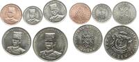 Brunei 1-50 Sen Sultan Hassanal Bolkiah, Lot von 6 Kursmünzen -