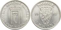 Norwegen 1 Krone Håkon VII., seltenes Jahr! -