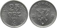Norwegen 25 Øre 1945 Håkon VII, seltenes Jahr vz-stgl 351.42 元 含税 ＋  167.34 元 运费
