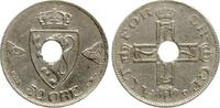 Norwegen 50 Øre 1922 Håakon VII., Variante mit Loch in der Mitte, leicht... 209.18 元 含税 ＋  167.34 元 运费