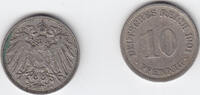 Deutschland 10 Pfennig Lot 100 Stück -