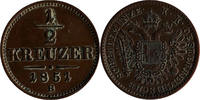 Österreich Austria Habsburg 1/2 Kreuzer Österreich 1/2 Kreuzer 1851 B Haus Habsburg Franz Joseph I. 1848-1916 XF KM#2181 -