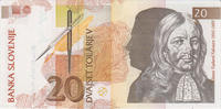 Slovenia 20 Tolar Slovenia 20 Tolarjev 15.01.1992 Janez Vajkard Valvasor Pick#12a UNC -