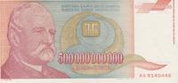 Yugoslavia 500 000 000 000 Dinara Yugoslavia 500 000 000 000 Dinara 1993 Pick#130 UNC -