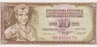Jugoslavien 10 Dinara Yugoslavia 10 Dinara 04.11.1981 Pick.87b UNC -