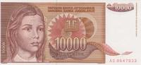 Jugoslavien 10 000 Dinara Yugoslavia 10 000 Dinara 1992 Pick#116a UNC -