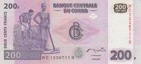 Congo 200 Francs Congo Democratic Republic 200 Francs 31.07.2007 KM#99a UNC -
