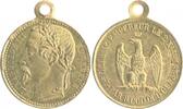 Frankreich Bronzemedaille, vergoldet Napoleon III. 1852-1871 -