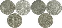 Polen Lot von 3 Stücken Sigismund III. 1587-1632 -