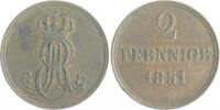 Braunschweig und Lüneburg - Hannover 2 Pfennige 1851 B Ernst August 1837... 83.67 元 含税 ＋  142.24 元 运费