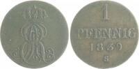 Braunschweig und Lüneburg - Hannover 1 Pfennig Ernst August 1837-1851 -