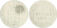 Württemberg 3 Kreuzer Wilhelm I. 1816-1864 -