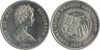 Isle of Man 25 Pence Silberhochzeit -