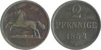 Braunschweig und Lüneburg - Braunschweig,Herzogtum 2 Pfennig Wilhelm 1831-1884 -