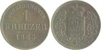 Schwarzburg-Rudolstadt 1 Kreuzer Friedrich Günther 1814-1867 -