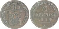 Schwarzburg-Sondershausen 3 Pfennig Günther Friedrich Carl II. 1835-1880 -