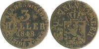 Hessen-Kassel 3 Heller Friedrich Wilhelm I. 1847-1866 -