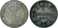 Hessen-Darmstadt Kreuzer 1863 Ludwig III. 1848-1877 ss-vz 75.30 元 含税 ＋  142.24 元 运费