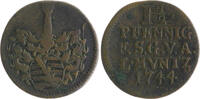 Sachsen-Gotha-Altenburg 1 1/2 Pfennig Friedrich III. 1732-1772 -