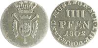 Schaumburg-Lippe 4 Pfennig 1802 Hannover Georg Wilhelm unter Vormundscha... 334.69 元 含税 ＋  142.24 元 运费