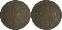 Braunschweig und Lüneburg - Hannover 4 Pfennig Georg III. 1760-1820 -