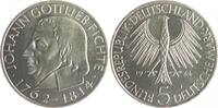 Bundesrepublik Deutschland - BRD 5 Deutsche Mark (DM) Johann Gottlieb Fichte -