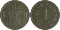 Norwegen 1 Öre Oskar II. 1972-1905 -