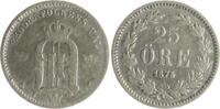 Schweden 25 Öre Oskar II. 1872-1907 -