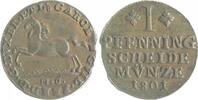 Braunschweig und Lüneburg - Braunschweig,Herzogtum 1 Pfennig Karl Wilhelm Ferdinand 1780-1806 -