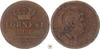 Italy 2 tornesi Naples and Sicily, Ferdinando II. di Borbone -