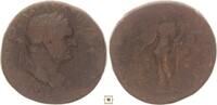 Roman Empire AE sestertius Vespasian, Pax standing -
