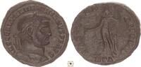 Roman Empire follis Galerius Maximianus as Augustus, Genius standing, Heraclea -