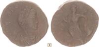 Roman Empire AE 4 Theodosius I. SALVS REI PVBLICAE, Victory dragging captive -